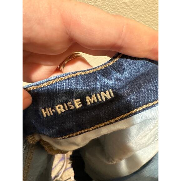 American Eagle High Rise Denim Jean Mini Skirt size 2 extra level stretch - Picture 5 of 5